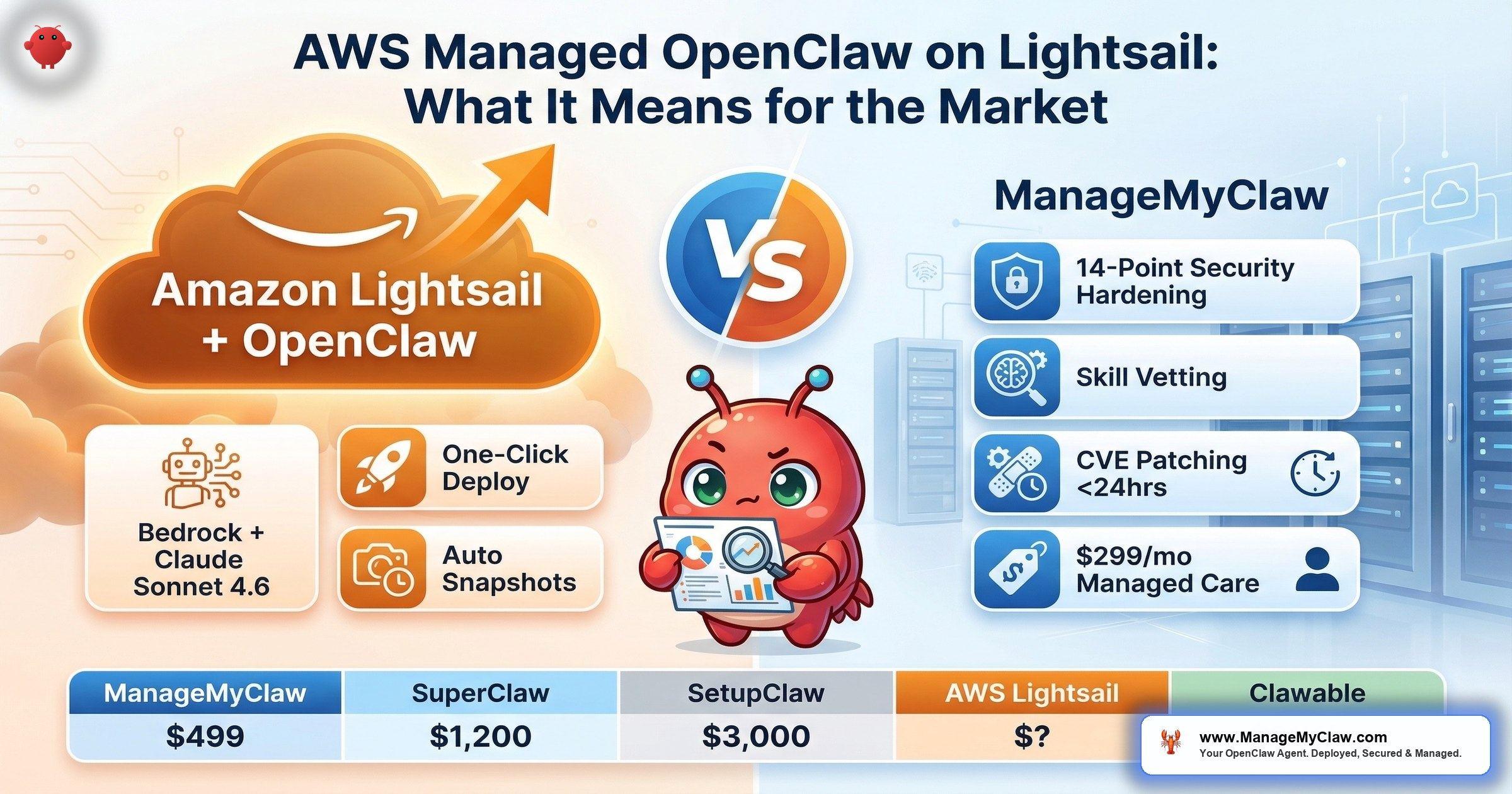 AWS Managed OpenClaw on Lightsail: What It Means for the Market