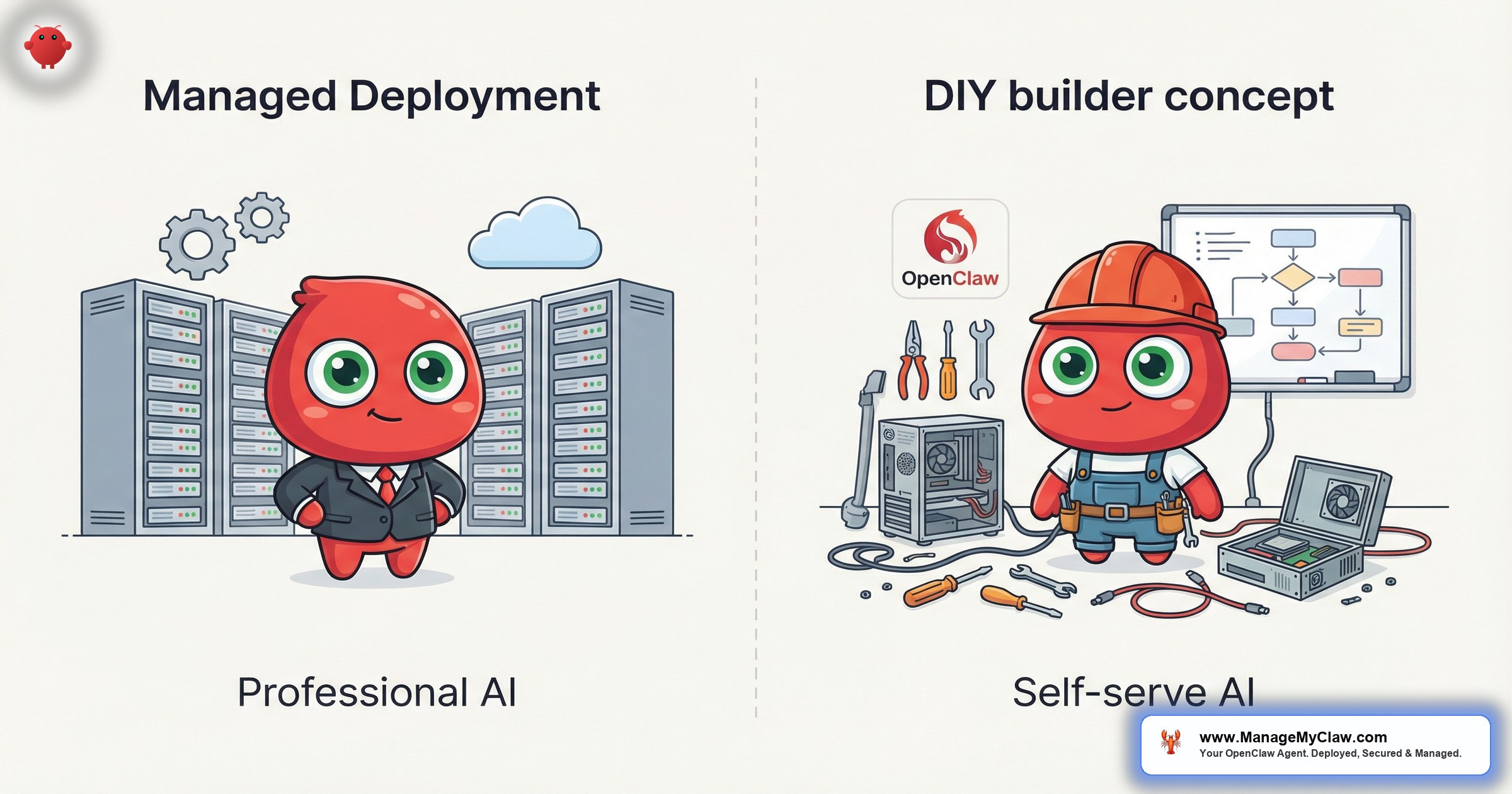 ManageMyClaw vs Lindy AI Comparison