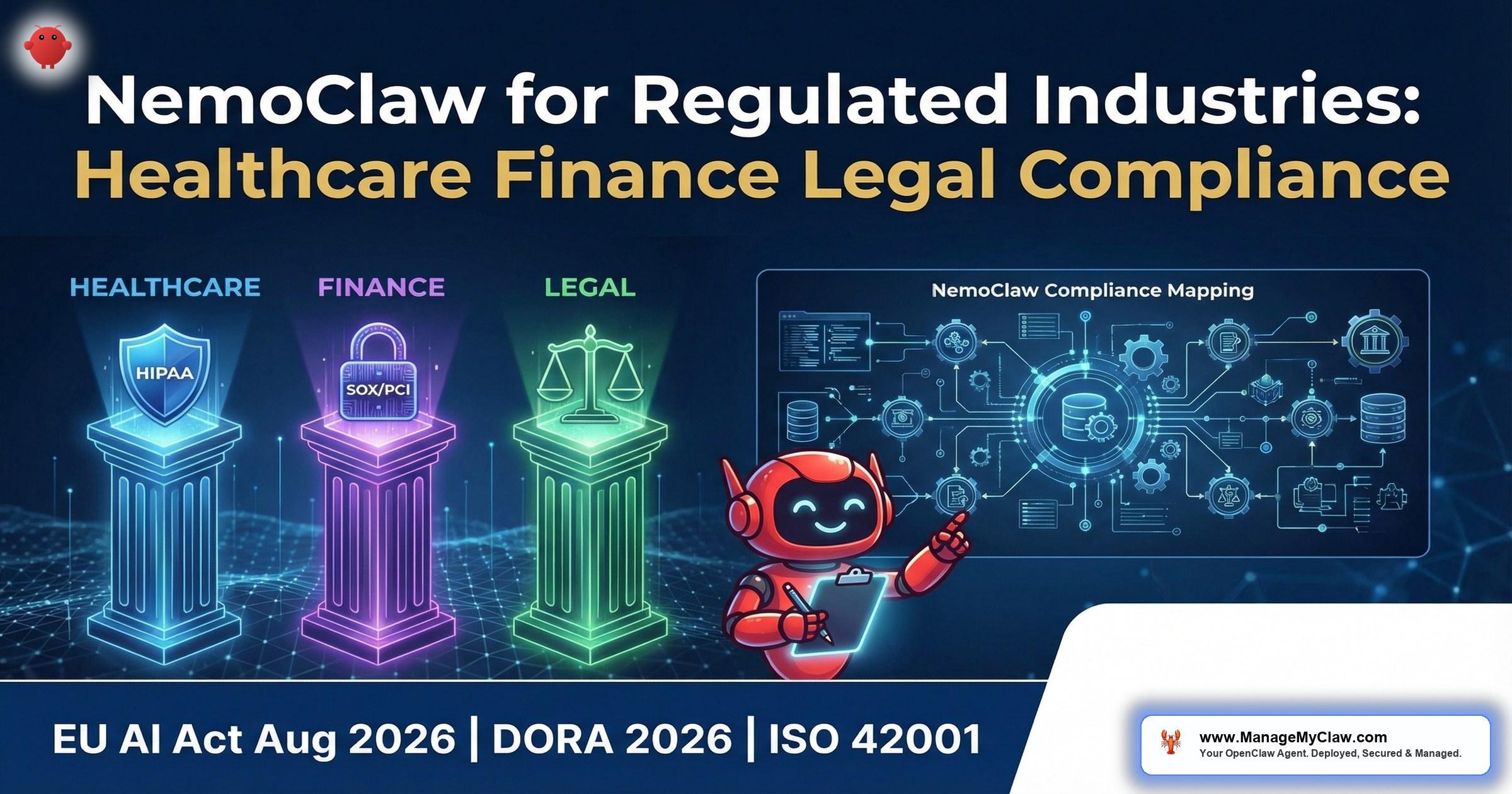 NemoClaw for Regulated Industries: Healthcare, Finance, and Legal Compliance