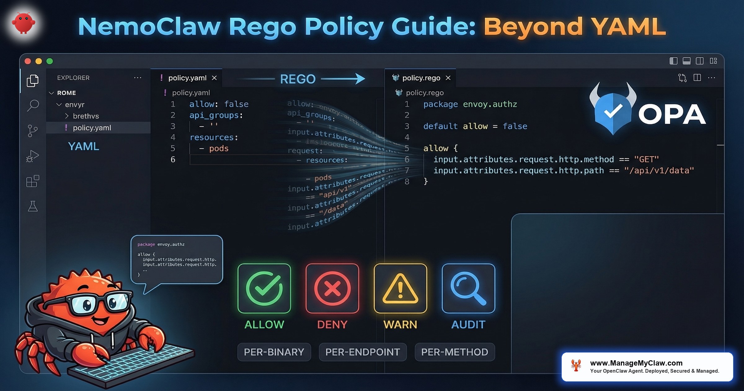 Writing Custom Rego Policies for NemoClaw: Advanced Network Rules Beyond YAML