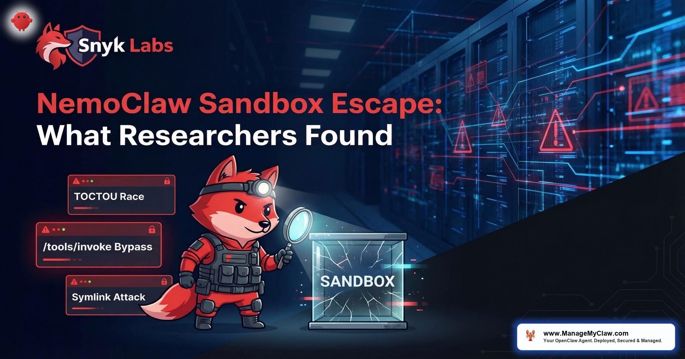 NemoClaw Sandbox Escape Research: What Snyk Labs and the Community Found