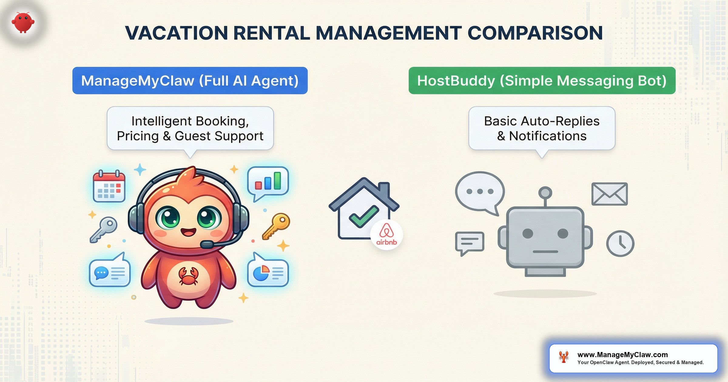 ManageMyClaw vs HostBuddy for Airbnb
