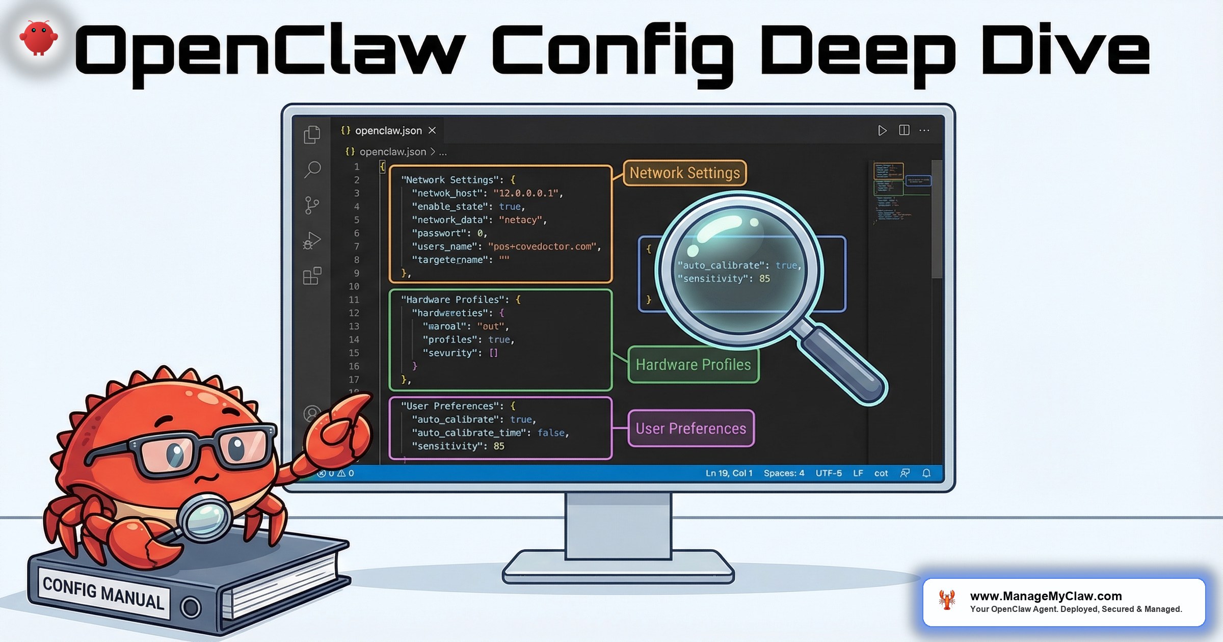 OpenClaw config JSON configuration file deep dive