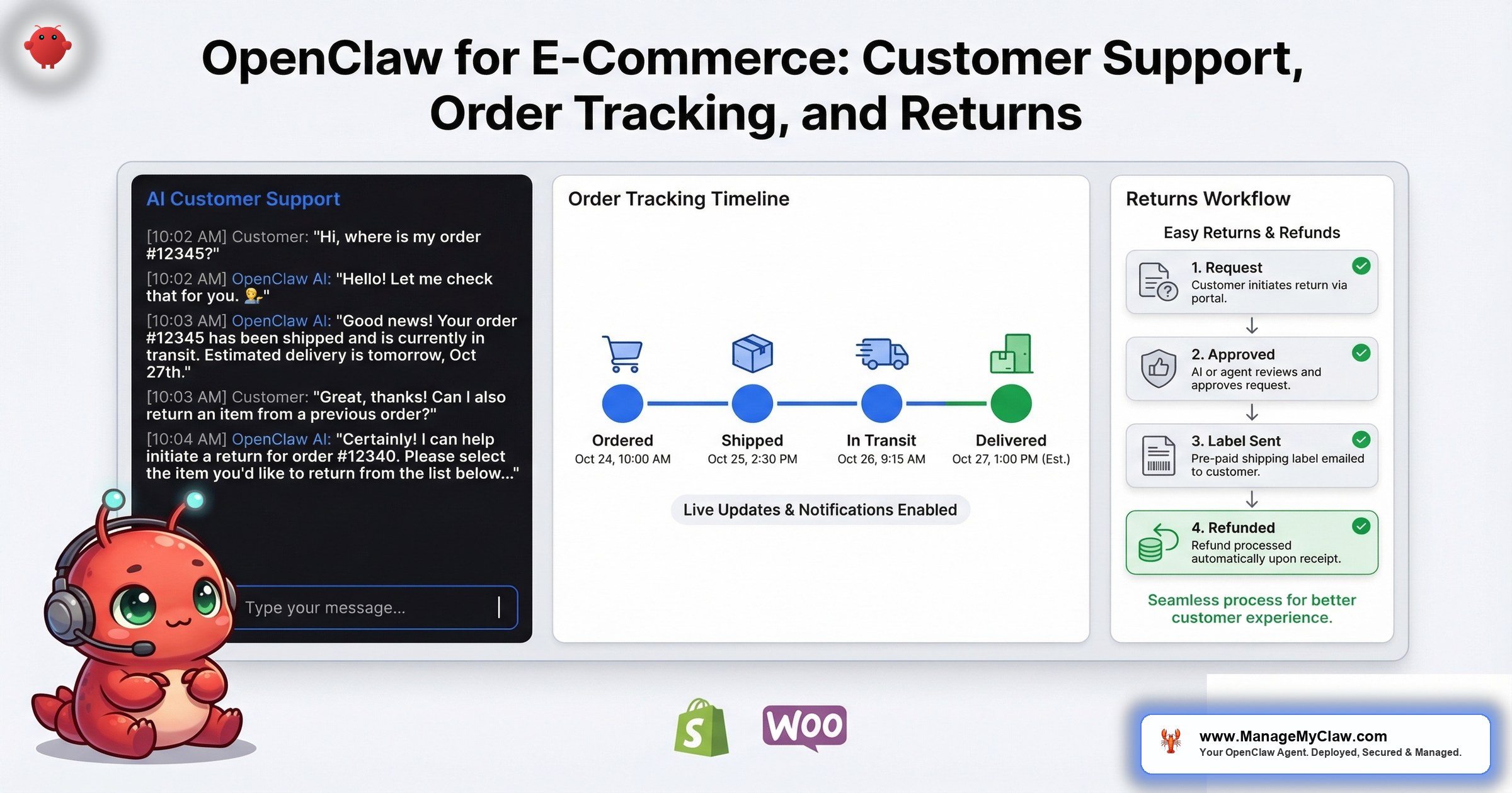 OpenClaw for E-Commerce: Customer Support, Order Tracking, and Returns