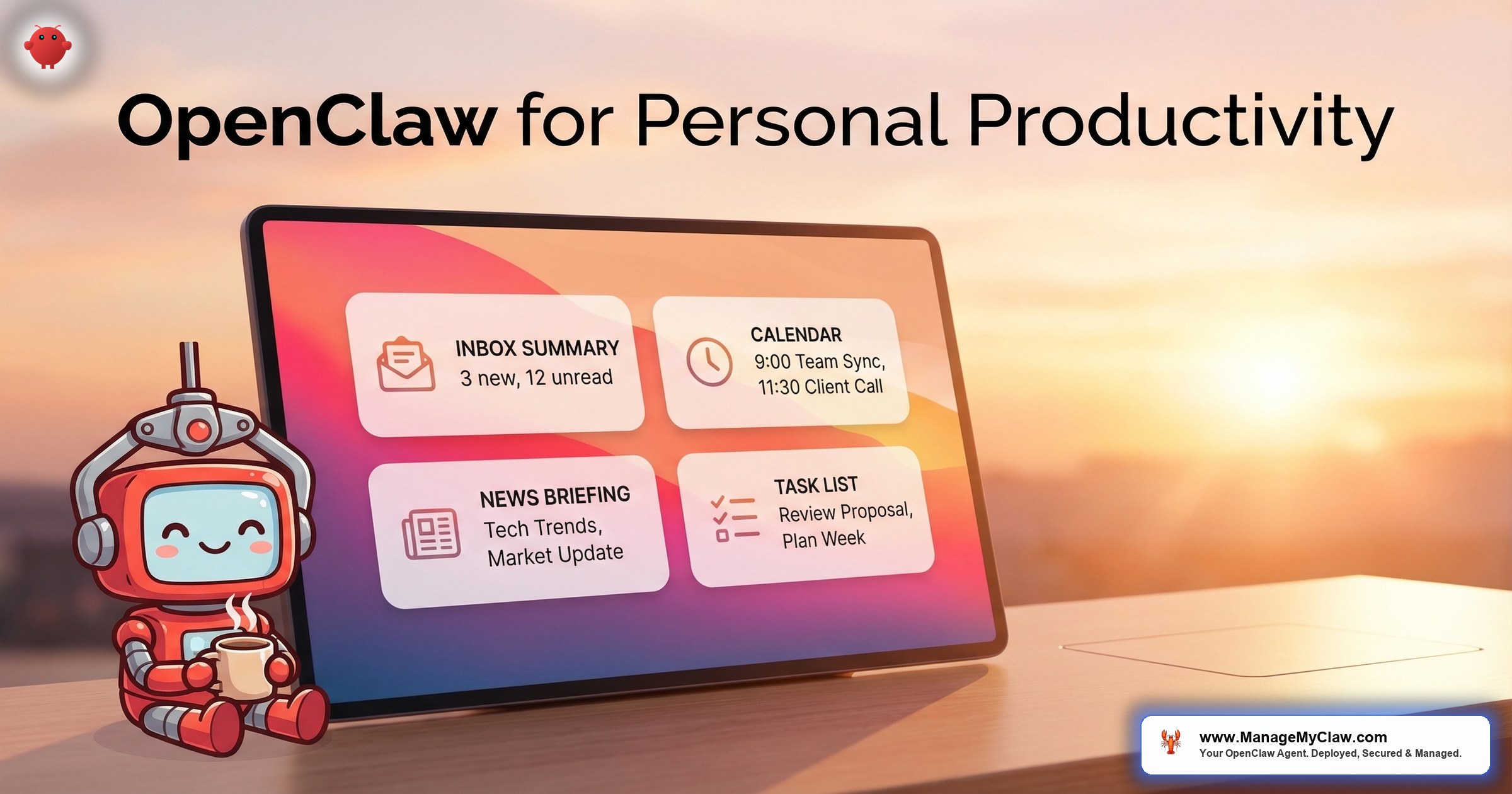 OpenClaw for Personal Productivity: Morning Briefing, Email, and Calendar